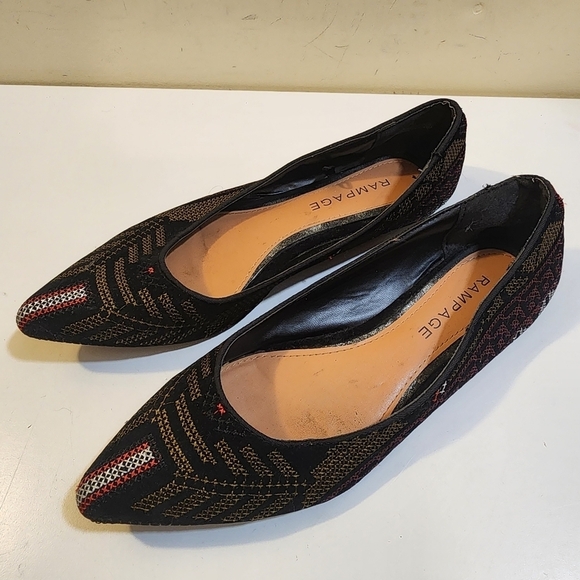 RAMPAGE Caela  women's pointed toe multicolor flat shoes size 8M - Picture 4 of 12